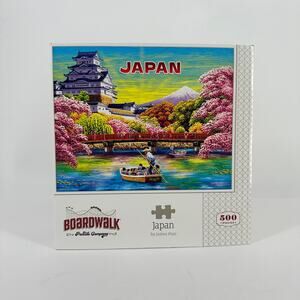 Boardwalk Japan Cherry Blossom Floral 500 Piece Jigsaw Puzzle Collectible